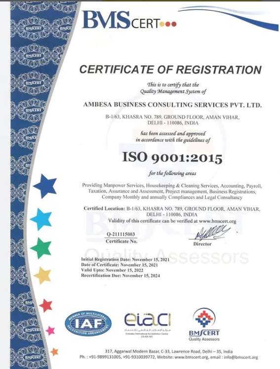 ISO 9001:2015 Certified